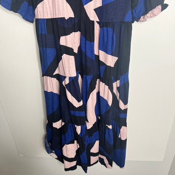 Mister Zimi Lottie Midi Dress in Agave  Geometric Womens Size 10 - Picture 10 of 16